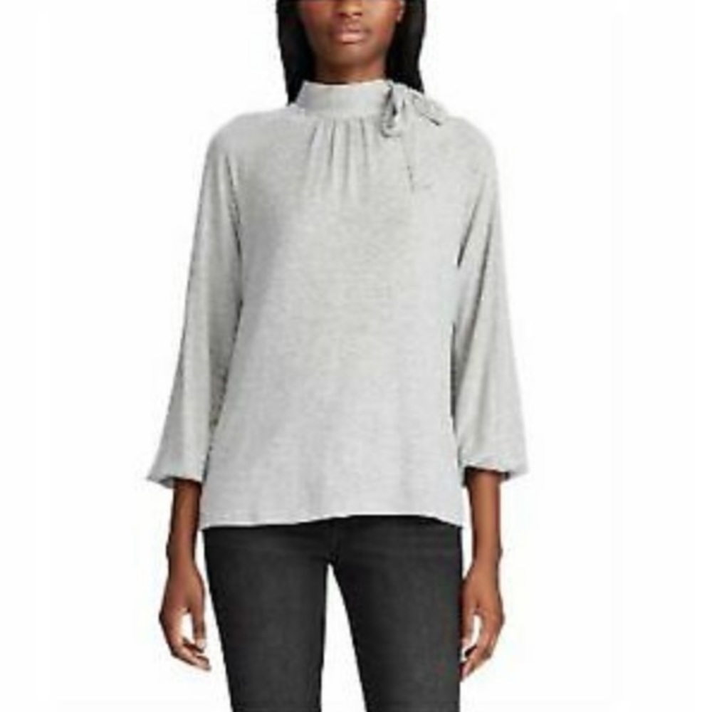 NWT Ralph Lauren Long Sleeve Turtleneck Tie Top M‎